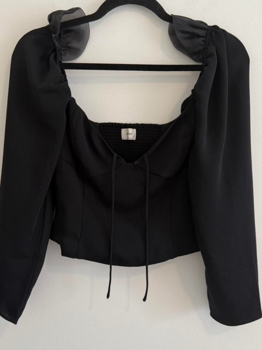 Aritzia Wilfred Novella Blouse Black Size 4